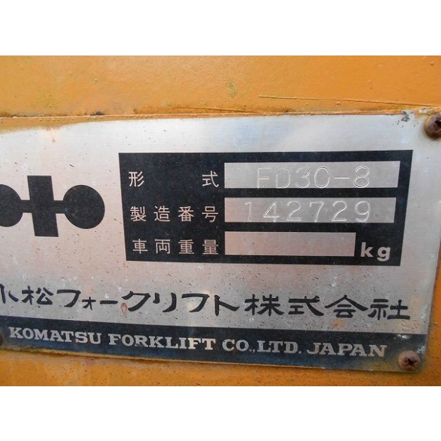 KOMATSU FD30-8 M101A-142729